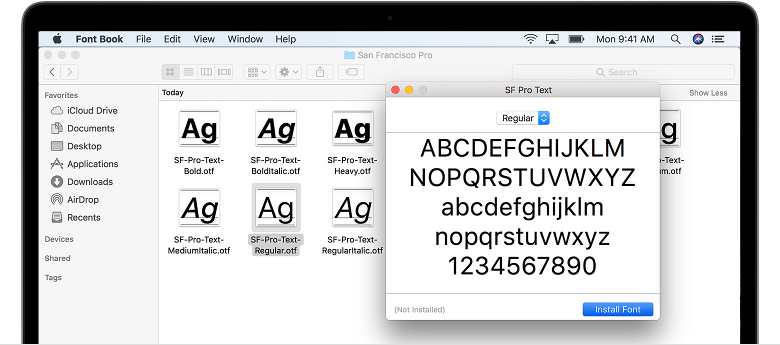 Download Fonts Not Appearing Mac